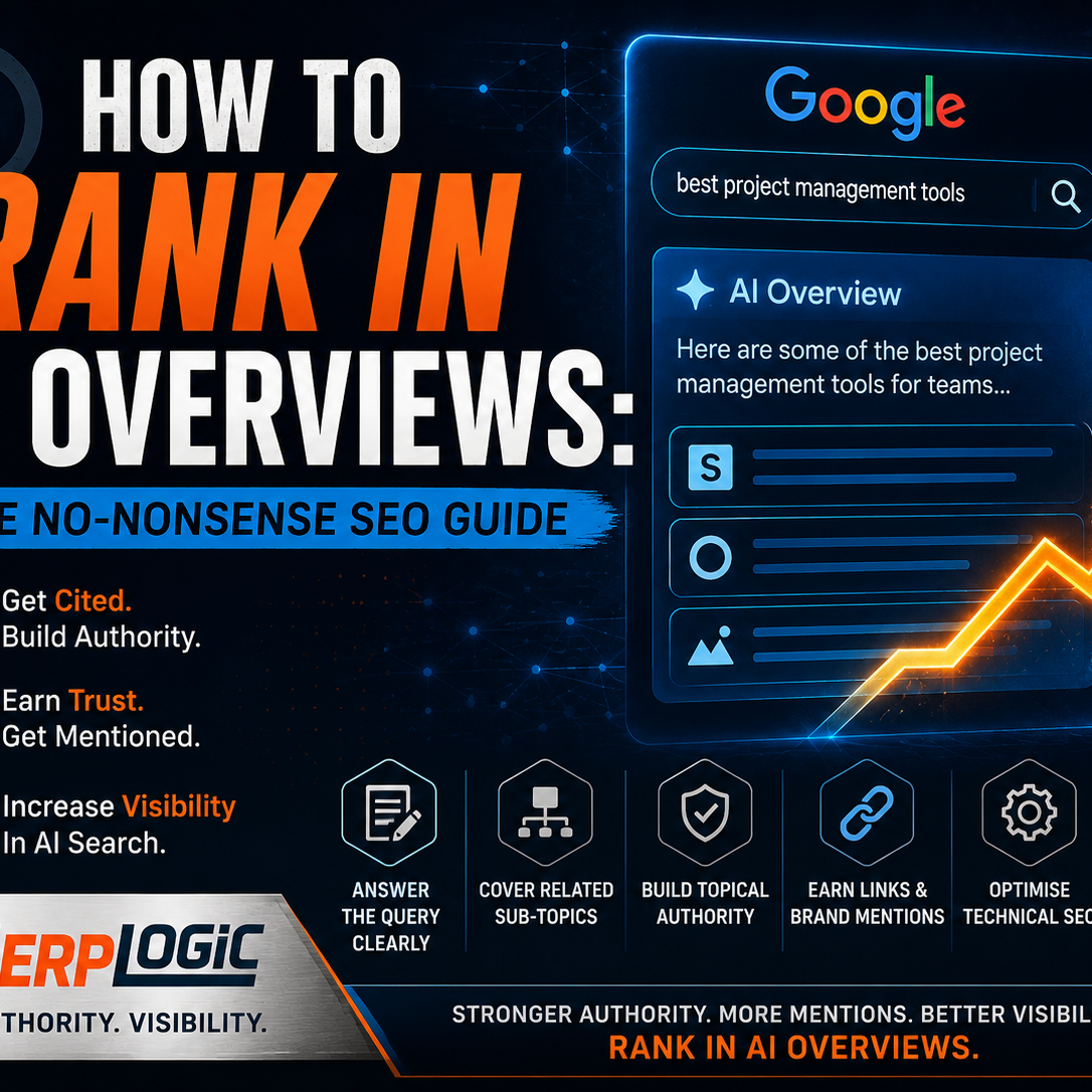 Rank in AI overviews infographic