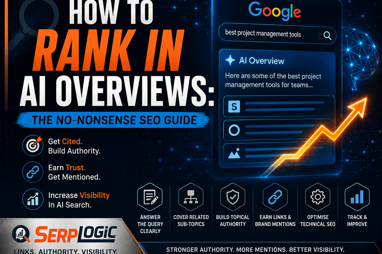 Rank in AI overviews infographic